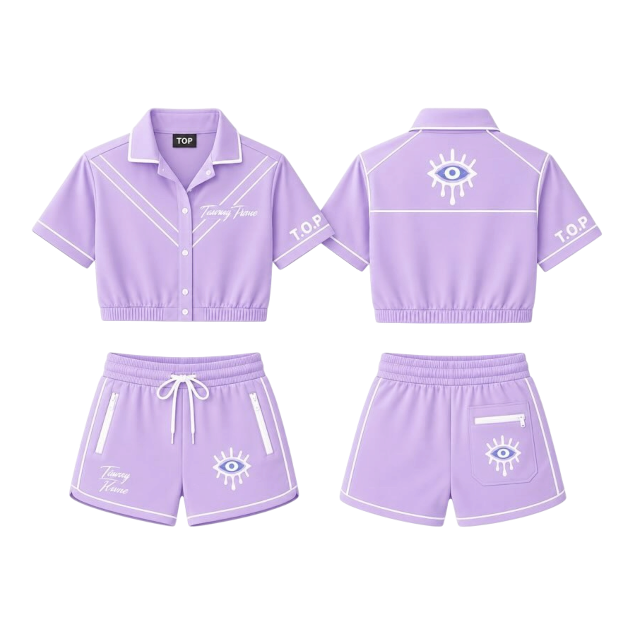 Lavender Eye Icon Set